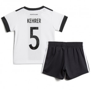 Tyskland Thilo Kehrer #5 kläder Barn VM 2022 Hemmatröja Kortärmad (+ korta byxor)